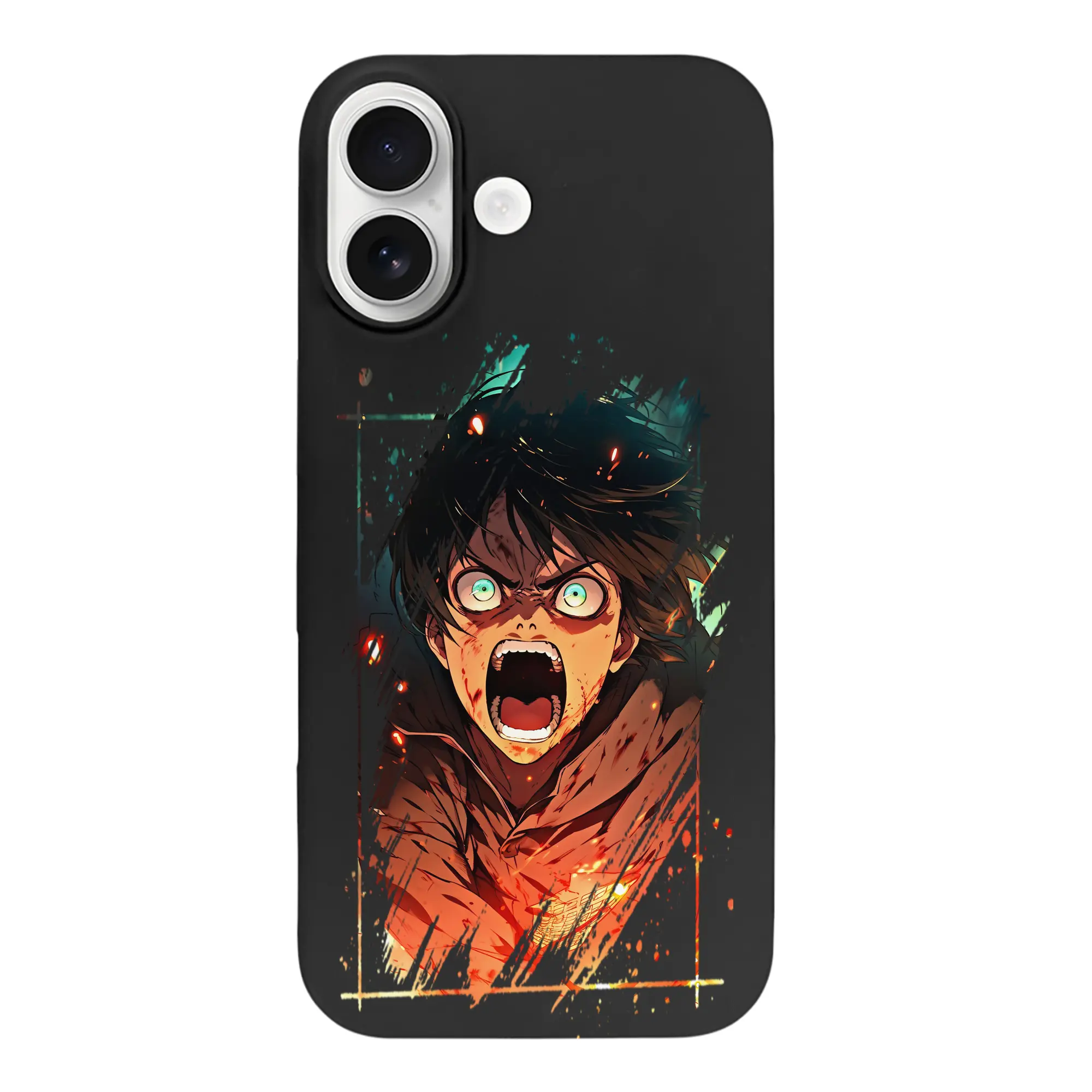 進撃の巨人 グッズ エレン・イェーガー - iPhone 17 シリーズ シリコンケース 薄型 耐衝撃 指紋防止 ソフトタッチカバー 精密フィット 傷防止 保護ケース iPhone 17/17 Air/17 Pro/17 Pro Max 対応